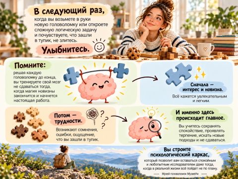 Решая каждую головоломку до конца, вы тренируете свой мозг не сдаваться Решая каждую головоломку до конца, вы тренируете свой мозг не сдаваться