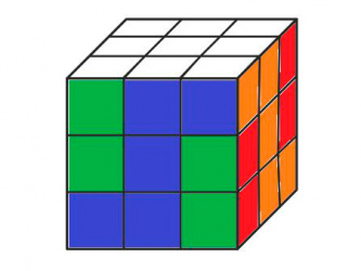 Узор на Кубике Рубика 3х3: Буквы Z
