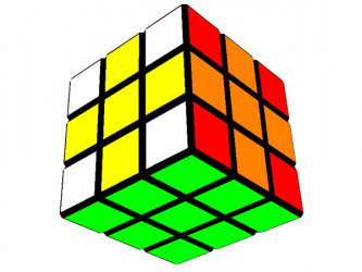 Узор на Кубике Рубика 3х3: Крест