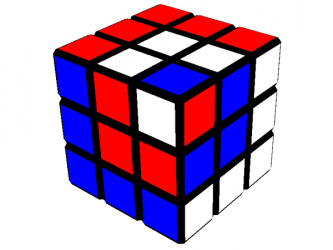 Узор на Кубике Рубика 3х3: Куб в кубе в кубе