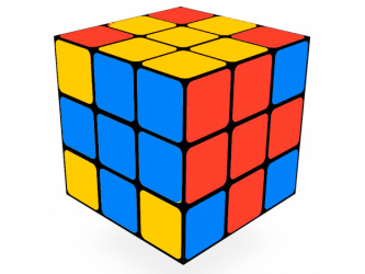 Узор на Кубике Рубика 3х3: Рыбки