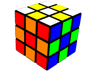 Узор на Кубике Рубика 3х3: Шахматная доска