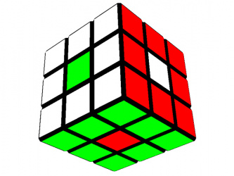 Узор на Кубике Рубика 3х3: Точки