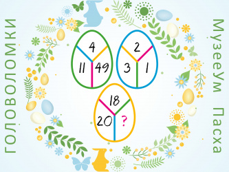 Пасхальные головоломки: головоломка с тремя пасхальными яйцами и числами