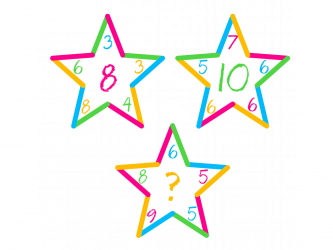 Головоломка с числами три звезды: разгадай какое число должно стоять вместо знака вопроса.
