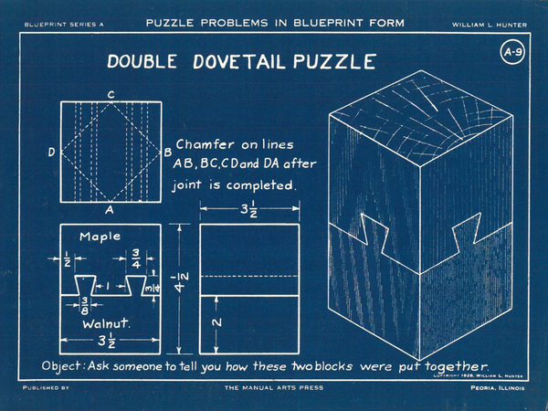 Чертеж как сделать головоломку из дерева своими руками