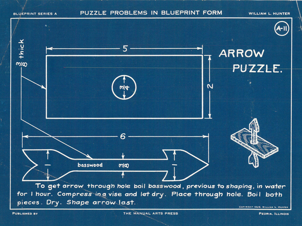 Старинный чертеж как сделать головоломку своими руками