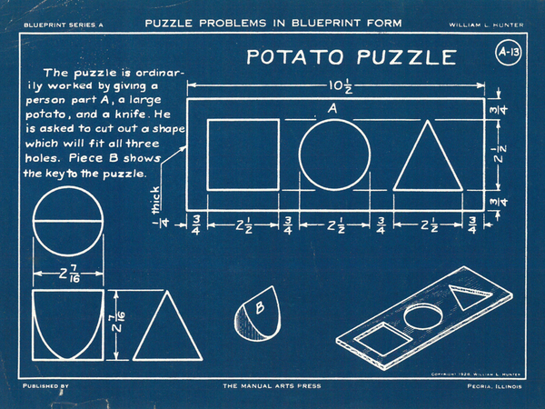 Старинный чертеж как сделать головоломку своими руками