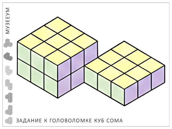 Головоломка Кубики Сома: схема-картинка платформы