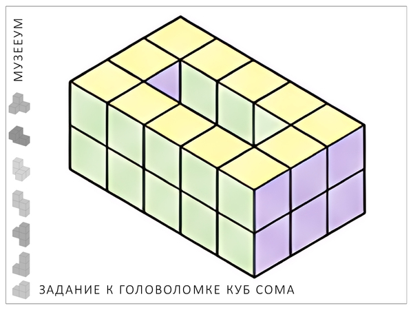 Головоломка Кубики для всех. Задание: соберите цифру ноль