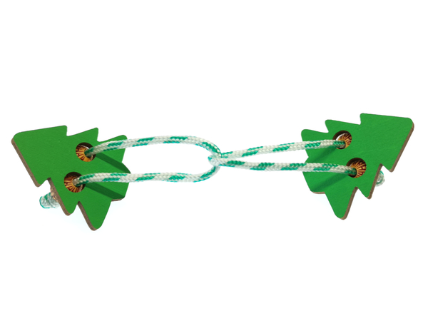 Простая веревочная головоломка Ёлки