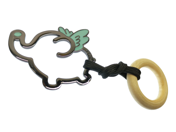 Металлическая веревочная головоломка Повод со слоном