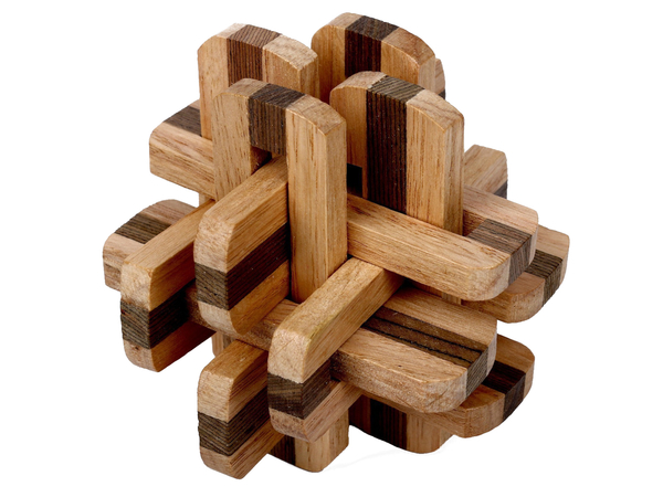 Деревянная головоломка Большой узел или Вавилонская башня