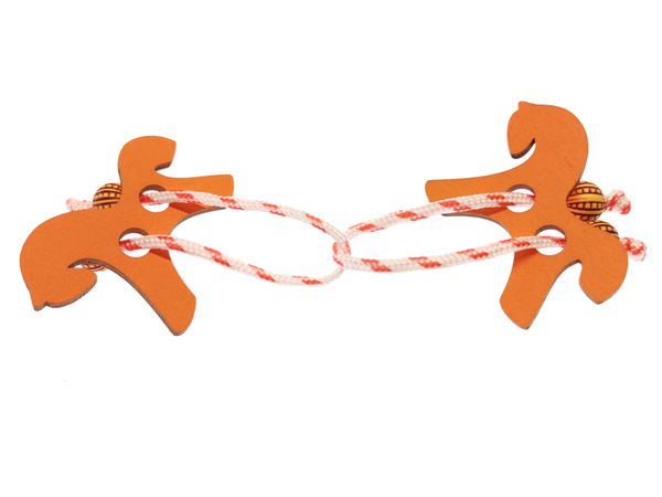 Простая веревочная головоломка Лошадки